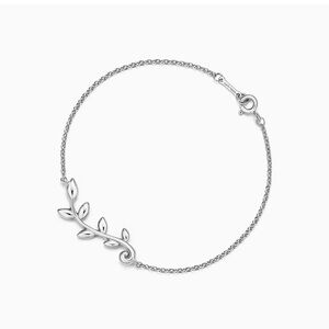 Tiffany Silver Leaf Vine Chain Bracelet